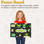 AKONEGE 3PCS Small Trifold Poster Board, 21 x 14 Inches Black Corrugated - Image 8