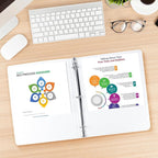 CIXILDTS 2-inch Round Ring Binder, Durable 2" 3 Ring Binder Fit Letter Size - Image 7