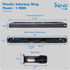 ICC 1U Ring Cable Manager Panel - Image 9