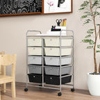 GOFLAME 10-Drawer Rolling Storage Cart, Art Craft Storage Organizer on Wheels - Image 9