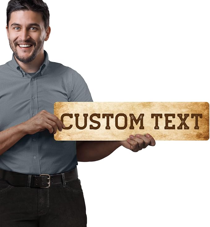 Custom Sign, Custom Street Sign, 11 Font Colors, 13 Font Styles, 4 Hole Options - Image 2