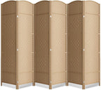 Cocosica 6 Panel Room Divider, 6Ft Folding Privacy Screen, Tall by cocosica