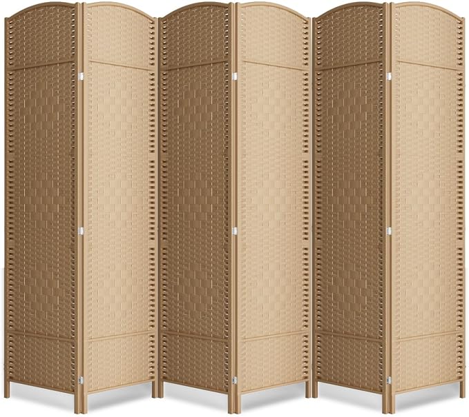 Cocosica 6 Panel Room Divider, 6Ft Folding Privacy Screen, Tall by cocosica