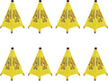 20 inch Wet Floor Sign 8 Pcs, Pop up Foldable Wet Safety Signs by Unknown