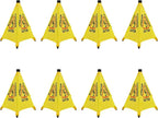 20 inch Wet Floor Sign 8 Pcs, Pop up Foldable Wet Safety Signs by Unknown