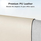 Aothia Leather Desk Pad Protector, Office Desk Mat, Large Mouse Pad, Laptop - Image 2