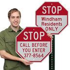 SmartSign Custom STOP Sign 18"x18" 3M Laminated EG Reflective 80 mil Aluminum - Image 3
