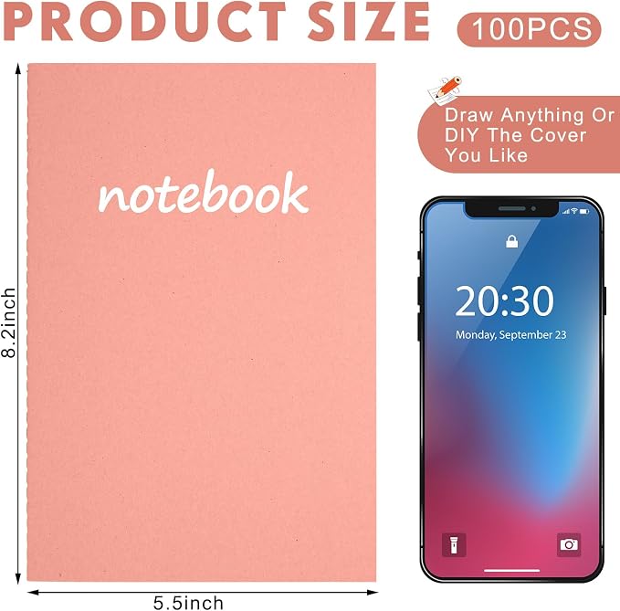 Mimorou 100 Pcs Journals Notebooks Bulk - Image 2