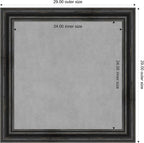Amanti Art Black Framed Magnetic Board 29x29 Medium Vision Board - Image 3