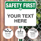 Custom Safety First Sign, OSHA Sign, 24x30 Inches, Rust Free .063 Aluminum - Image 4