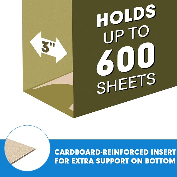 Extra Capacity Hanging File Folders, RAZCC 30 Pack Letter Size Reinforced - Image 3