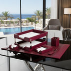 DACASSO Bonded Leather Desk Set - Image 3