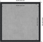 Amanti Art Black Framed Magnetic Board 26x26 Medium Vision Board - Image 2