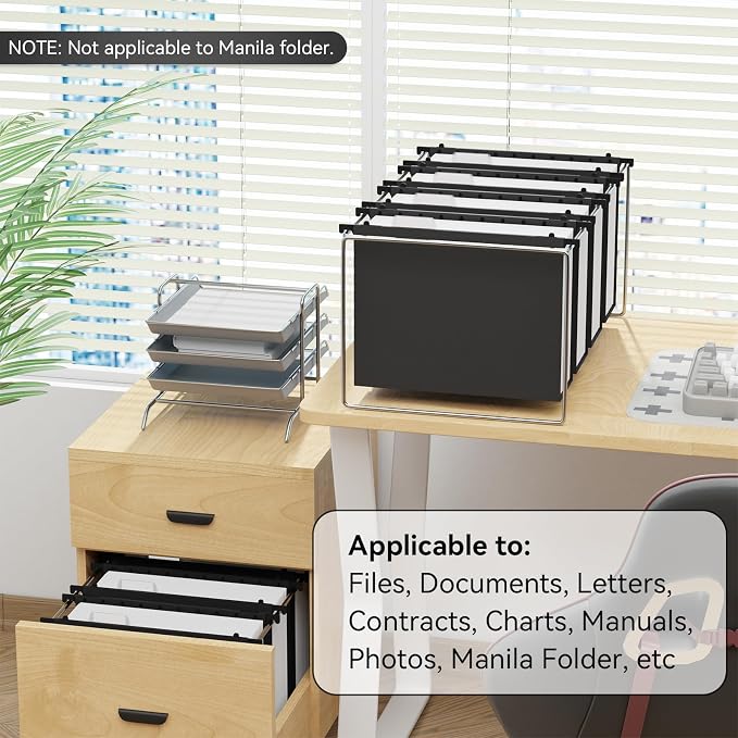 ANSOOK Extra Capacity Hanging File Folders Letter Size, 3 Inch Reinforce - Image 5