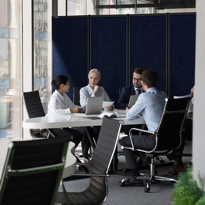 Upgrade Version Room Partition and Divider, Freestanding Rolling Dividers - Image 5