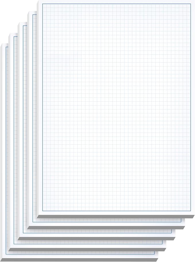 Graph Paper Pad for Blueprint Drawings, Engineering Drawing, and Planning by NextDayLabels