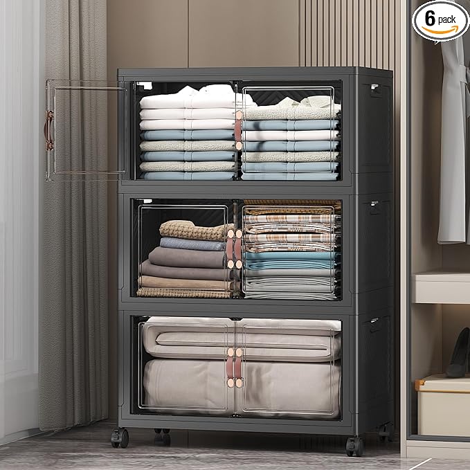 UAMFURI Extra Large Stackable Storage Bins by UAMFURIDirect