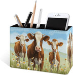 Famame Three Cows Flowers Field Pencil Holder - Image 2