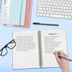 ABERLLS Gray Lined Spiral Journal Notebook - Image 3