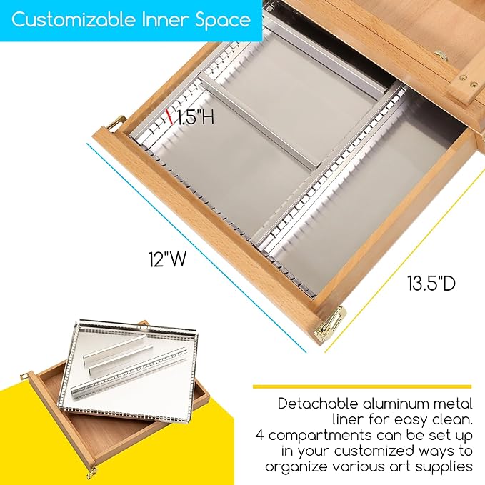 MEEDEN Studio Sketchbox Table Easel - Image 4