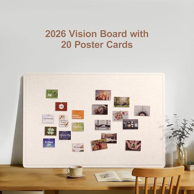 Vision Board 36x24 Inches, Thicken Felt Pin Board - Image 3