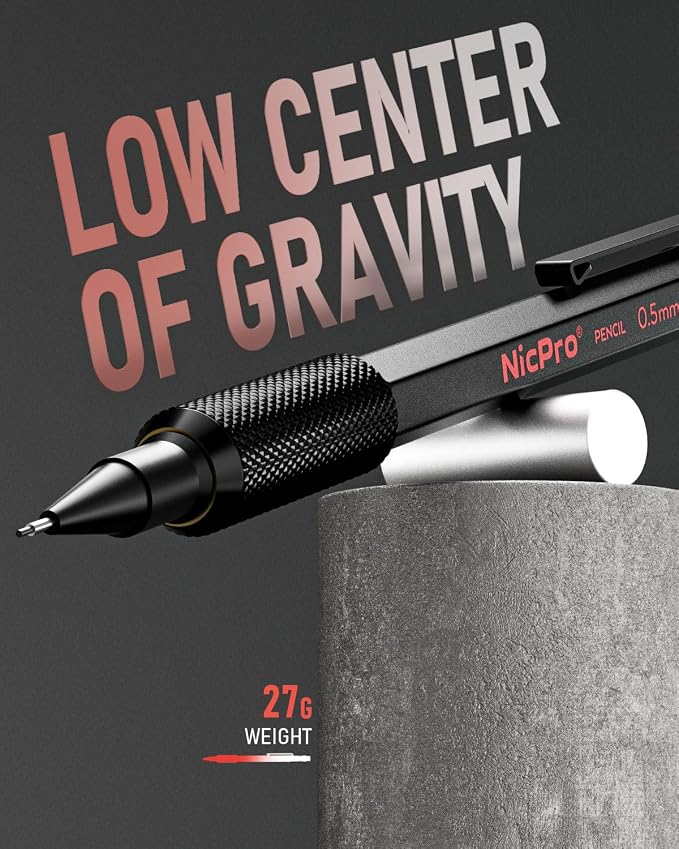 Nicpro 0.5 mm & 0.7 mm Mechanical Pencil Set - Image 3