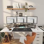WESTREE Triple Dual Monitor Stand Riser, Monitor Stand - Image 2