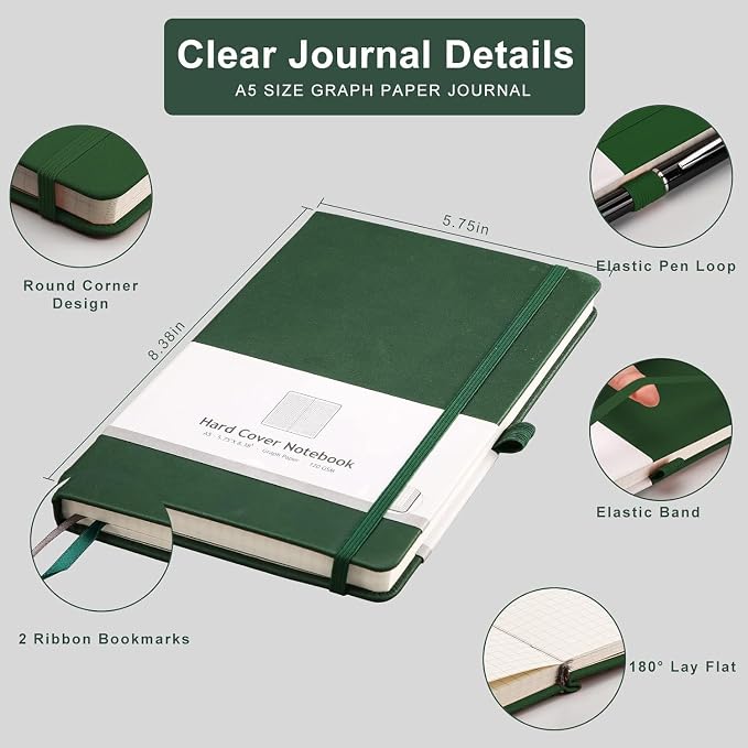 AHGXG Graph Paper Notebook 2 Pack - Image 4