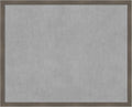 Amanti Art Grey Framed Magnetic Board 34x42 X-Large Vision Board by AmantiArt