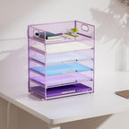 Marbrasse 6 Tier Paper Organizer Letter Tray - Image 6
