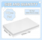 White Sticky Notes 3 x 5 in, 10 Pads Large Notepads, 100 Sheets/Pad Sticky Note - Image 2