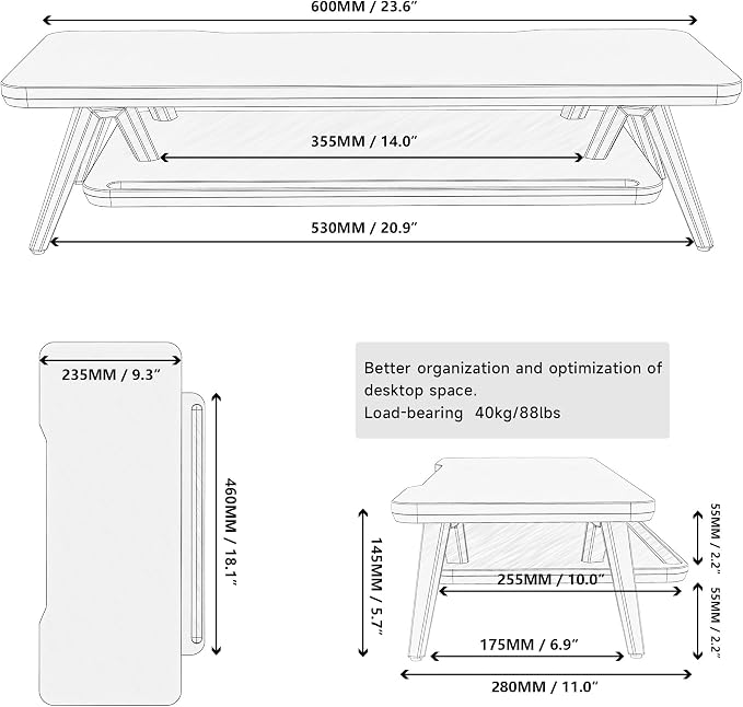 Fenge Monitor Stand, Monitor Stands Riser - Image 4