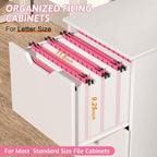 Nordun Extra Capacity Plastic Hanging File Folder Letter Size, 12 Pack - Image 3