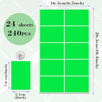 240 Pack Green Label Stickers, Large Name Labels - Image 2