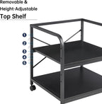 Fannova 2 Tier Under Desk Printer Stand - Image 4