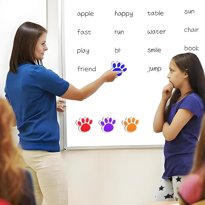 Quixorblex 3 Pcs Dry Erase Eraser Magnetic Teacher Supplies Cat Paw Shape - Image 7