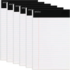 Emraw White Jr. Perforated Edge Legal Ruled Universal 50 Sheets Letter Writing by ENDAY
