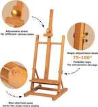 DJAR H- Frame Tabletop Painting Easel, Adjustable Solid Beech Wood Desktop Art - Image 3