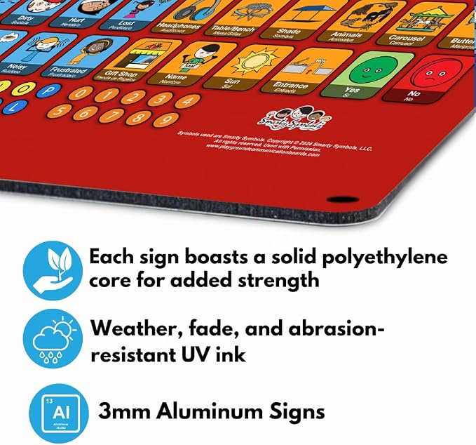Weather-Proof Aluminum School Playground Communication Board - Image 7