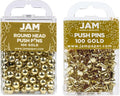 JAM PAPER Colorful Push Pins by JAMPaper