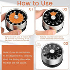6 Pcs 60 Minute Visual Kitchen Timer Small Classroom Timers - Image 4