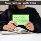300 Count Index Cards 3 x 5 Inch Ruled Green Index Cards, Flash Cards College - Image 5