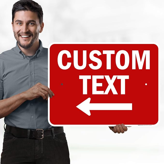 Custom Arrow, Custom Directional Sign, Left Arrow, 18x24 Inches, Rust Free .063 - Image 2