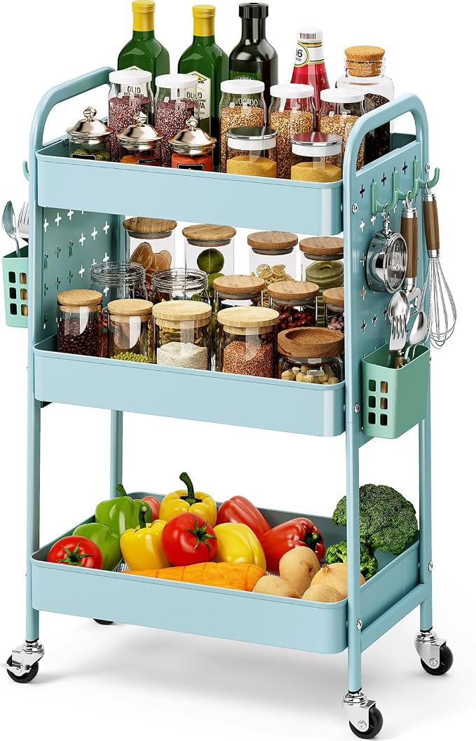 KINGRACK 3 Tier Rolling Cart by KINGRACK