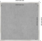 Amanti Art Silver Framed Magnetic Board 25x25 Medium Vision Board - Image 3