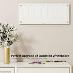 Glass Golden Weekly Dry Erase Calendar White Board - Image 2