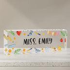 Teacher Office Desk Name Plate Personalized, Custom Name Plates by SalaGraphics