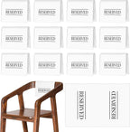 Buryeah 12 Pcs Reserved Seating Signs by Buryeah