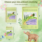 Watercolor Paper Pad 3.5x5.5 Inch | 30 Sheets 140lb/300g, Spiral-Bound - Image 2