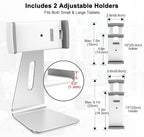AboveTEK Elegant Tablet Stand, Aluminum iPad Stand Holder, Desktop Kiosk POS - Image 7